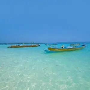 Fishing boat at sea, Andaman and Nicobar Islands, India